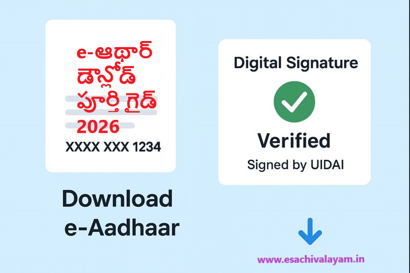 e aadhaar download online step by step guide screenshot