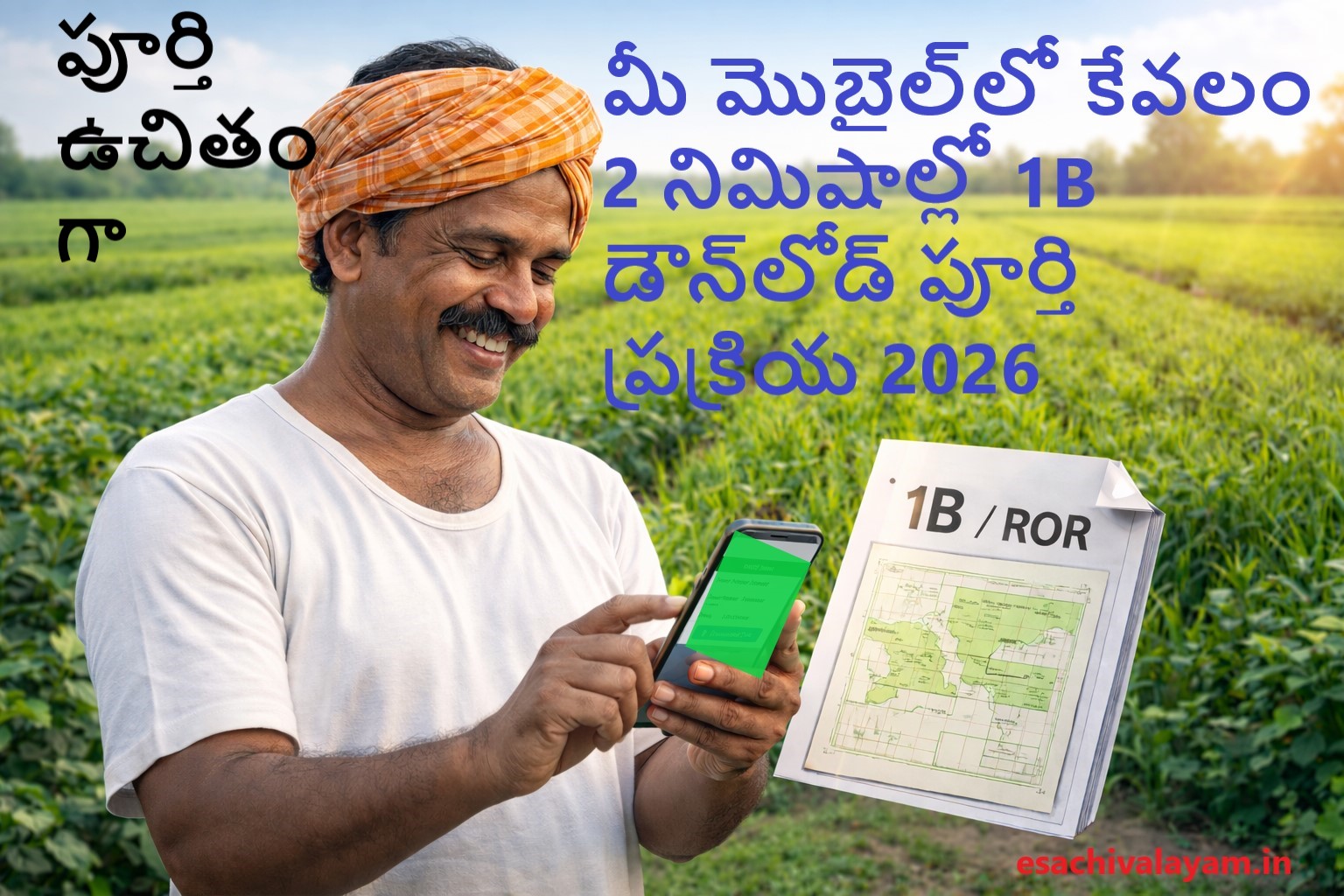 AP farmer downloading 1B near fields
