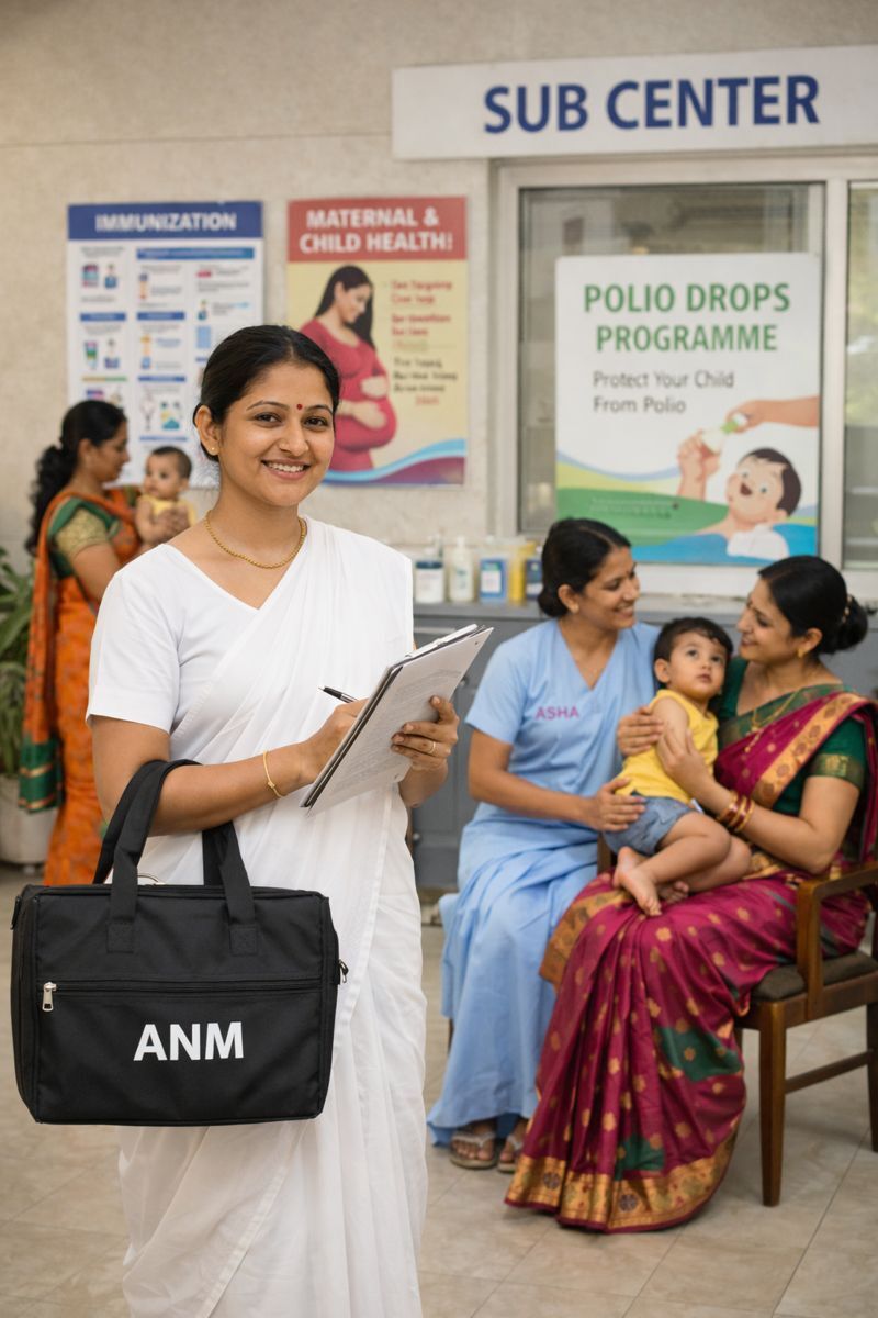 Auxiliary Nurse Midwife ANM Andhra Pradesh Sub Center