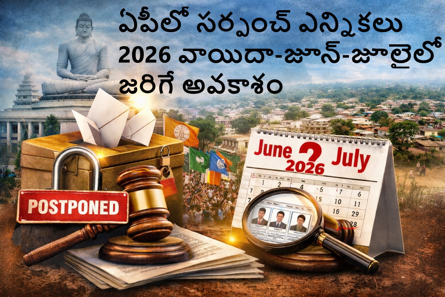 ఏపీలో సర్పంచ్ ఎన్నికలు delay update – Andhra Pradesh village elections expected in June or July due to BC reservations commission report