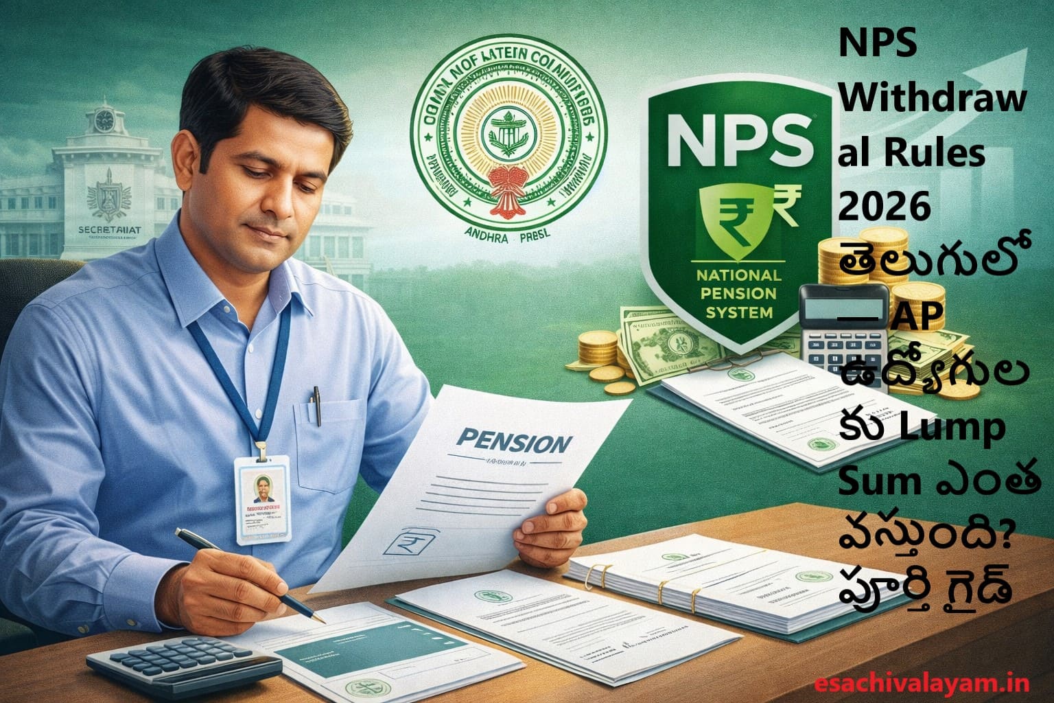 NPS Withdrawal Rules 2026 Telugu – AP ప్రభుత్వ ఉద్యోగులకు Lump Sum మరియు Annuity పూర్తి వివరాలు