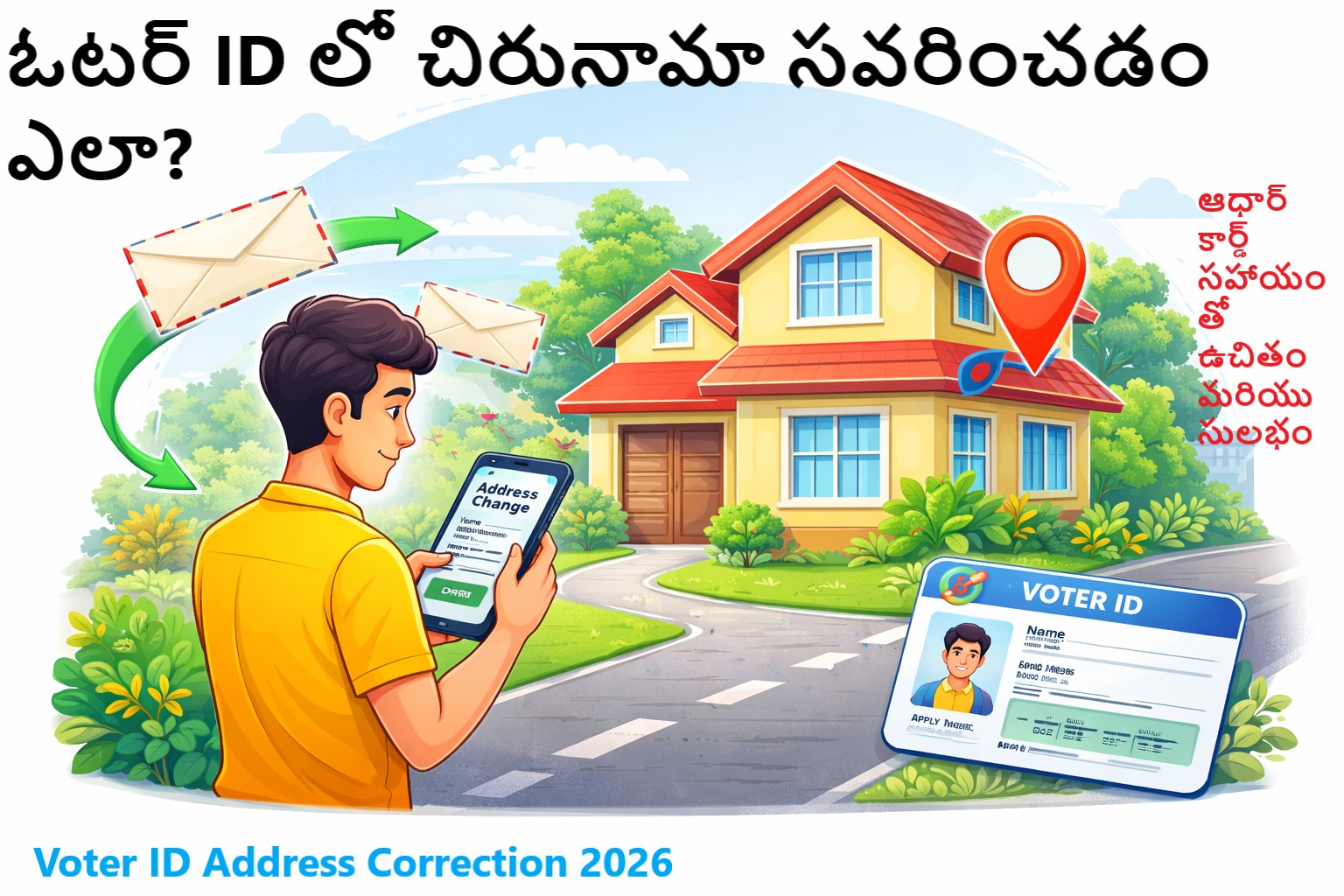 Voter ID Address Correction Online Process 2026 Telugu