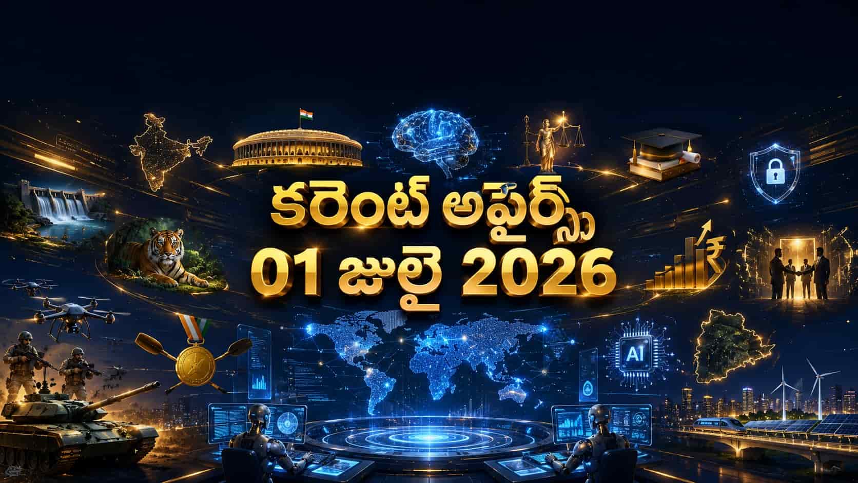 Current Affairs 01 July 2026 Telugu feature image for competitive exams